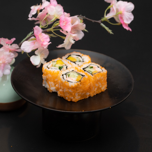Crevettes mangue concombre spicy